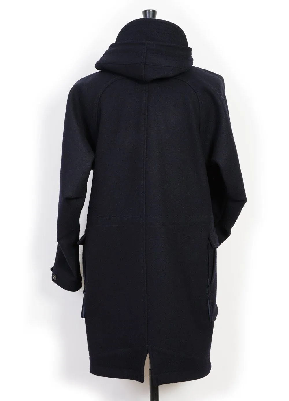 BJARNE | Long Wool Felt Parka | Classic Navy