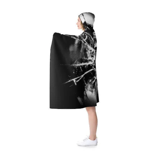 Bullet hole Vortex Hooded Blanket, Christmas,Thanksgiving/Birthday/Any Occasion Gifts/Cape/Camping/TV-time/Fireplace Snuggler