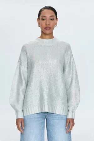 Carlen Mock Neck Sweater - Snow Disco