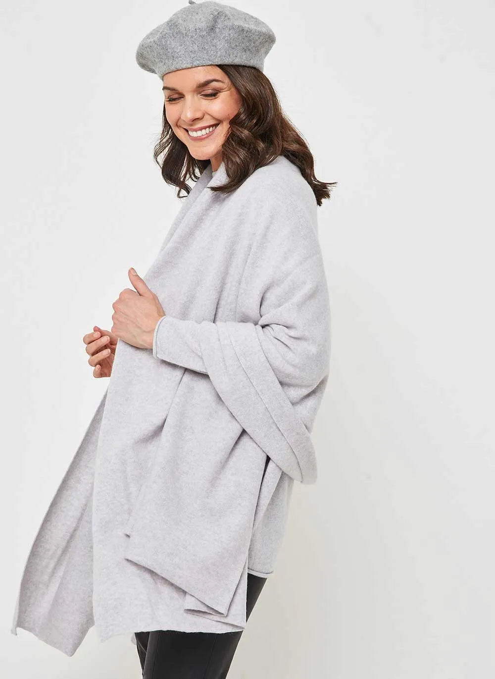 Cashmere Travel Wrap - Glass Grey