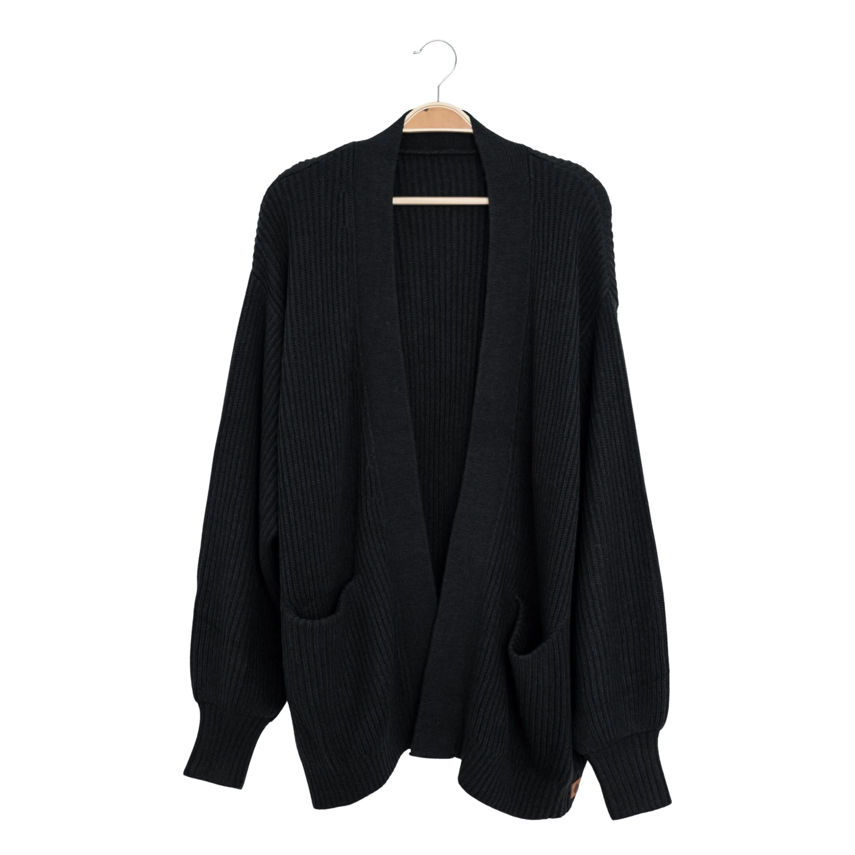 Chunky Knit Women's Oversized Cardigan in Midnight