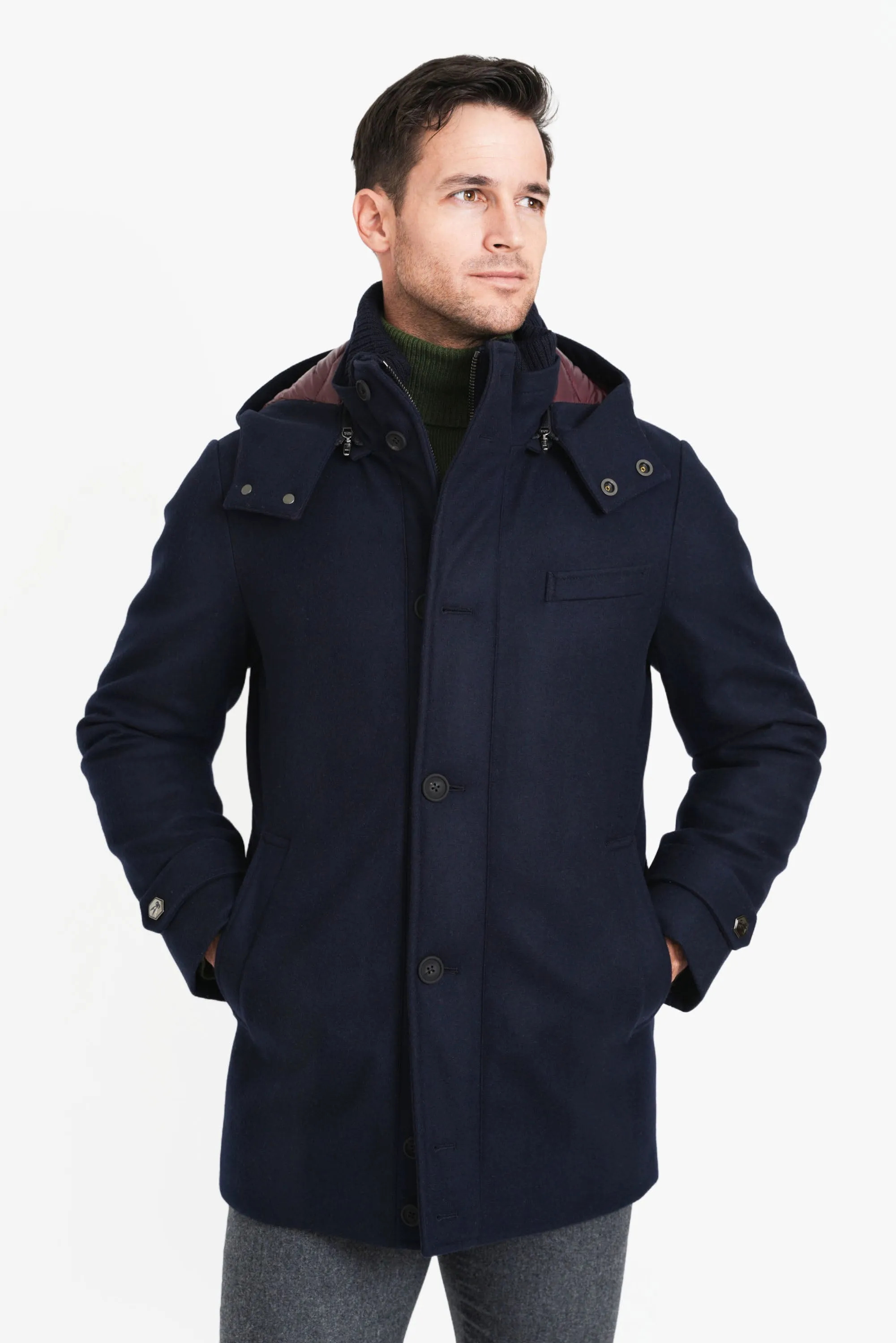 City Active Hooded Parka, Navy