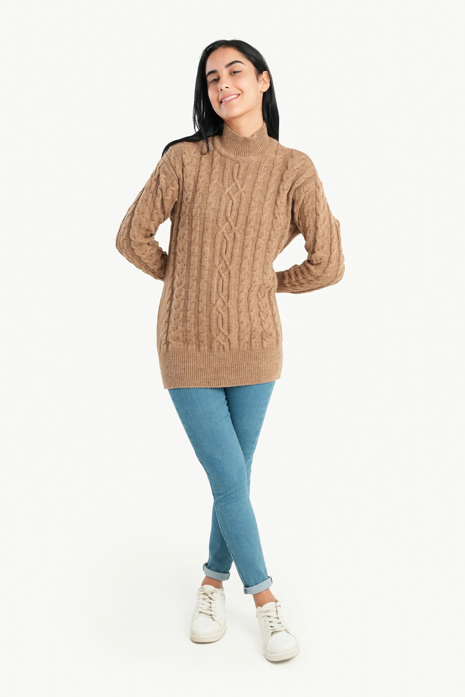 Coffee Cable Knitted Pullover