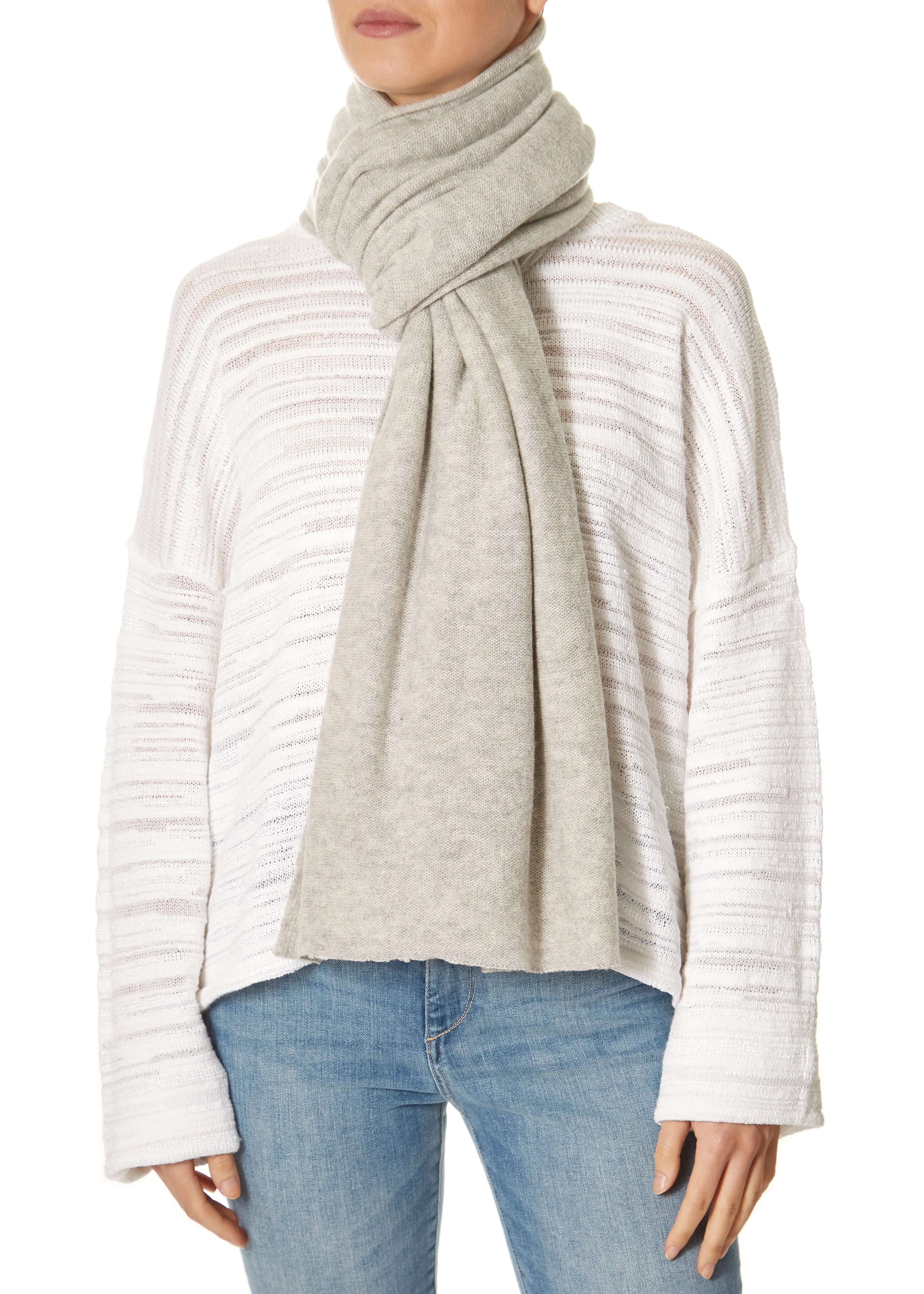 Jessimara Cashmere Silver Marl Wrap and Scarf