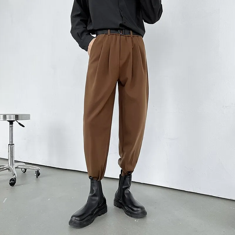 [Korean Style] 2 Colors Formal Woolen Jogger Pants