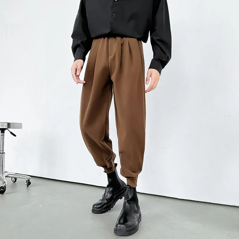 [Korean Style] 2 Colors Formal Woolen Jogger Pants