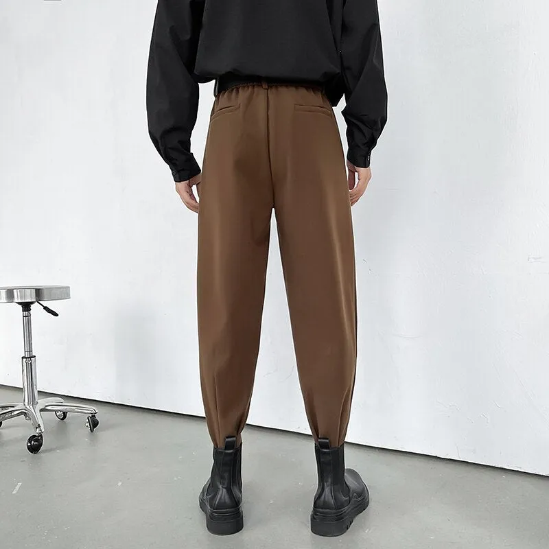 [Korean Style] 2 Colors Formal Woolen Jogger Pants