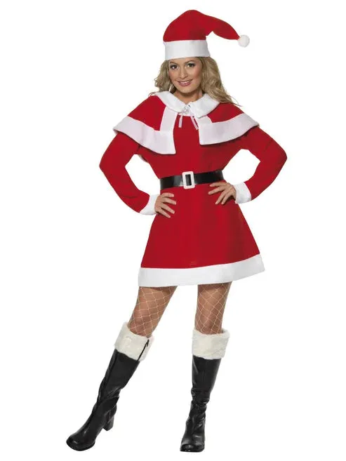 Miss Santa Fleece Costume Red