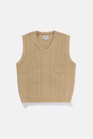 Mohair Knit Vest Latte