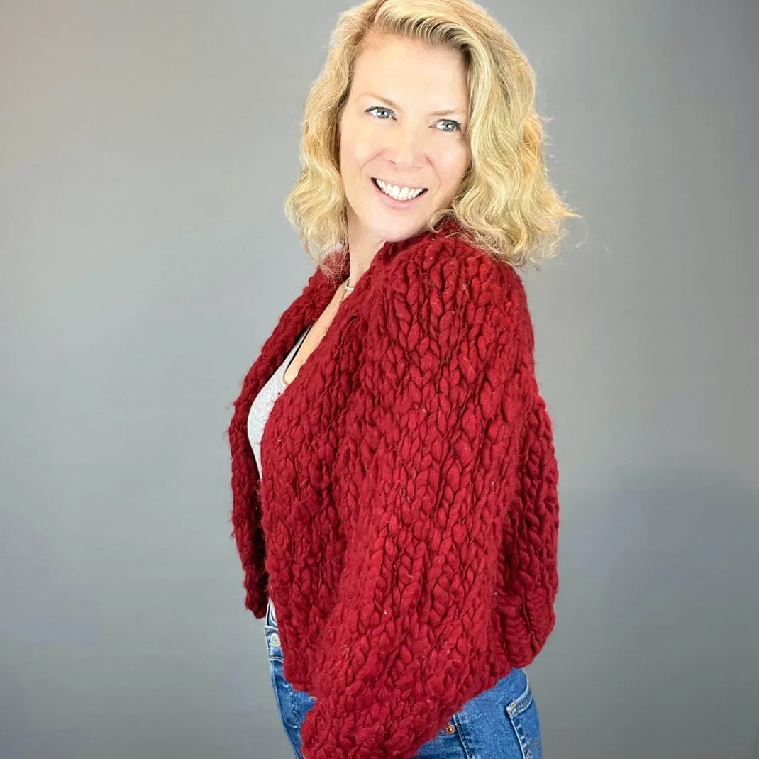 Nanaimo Cardigan Knitting Kit | Knit Collage Sister