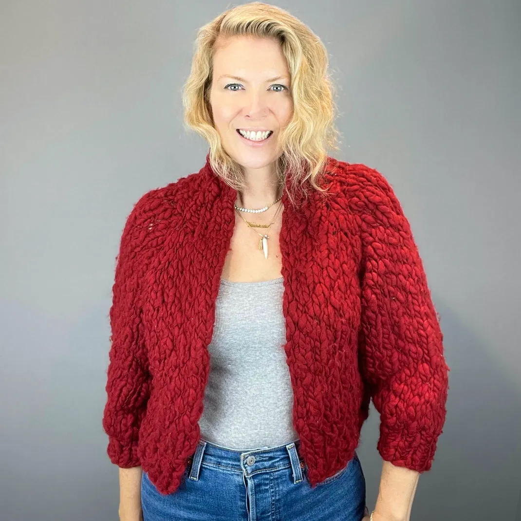 Nanaimo Cardigan Knitting Kit | Knit Collage Sister