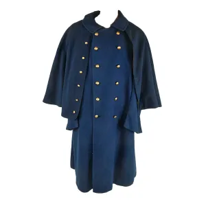 Original U.S. Indian Wars M1885 Mounted Greatcoat with Yellow Cavalry Cape