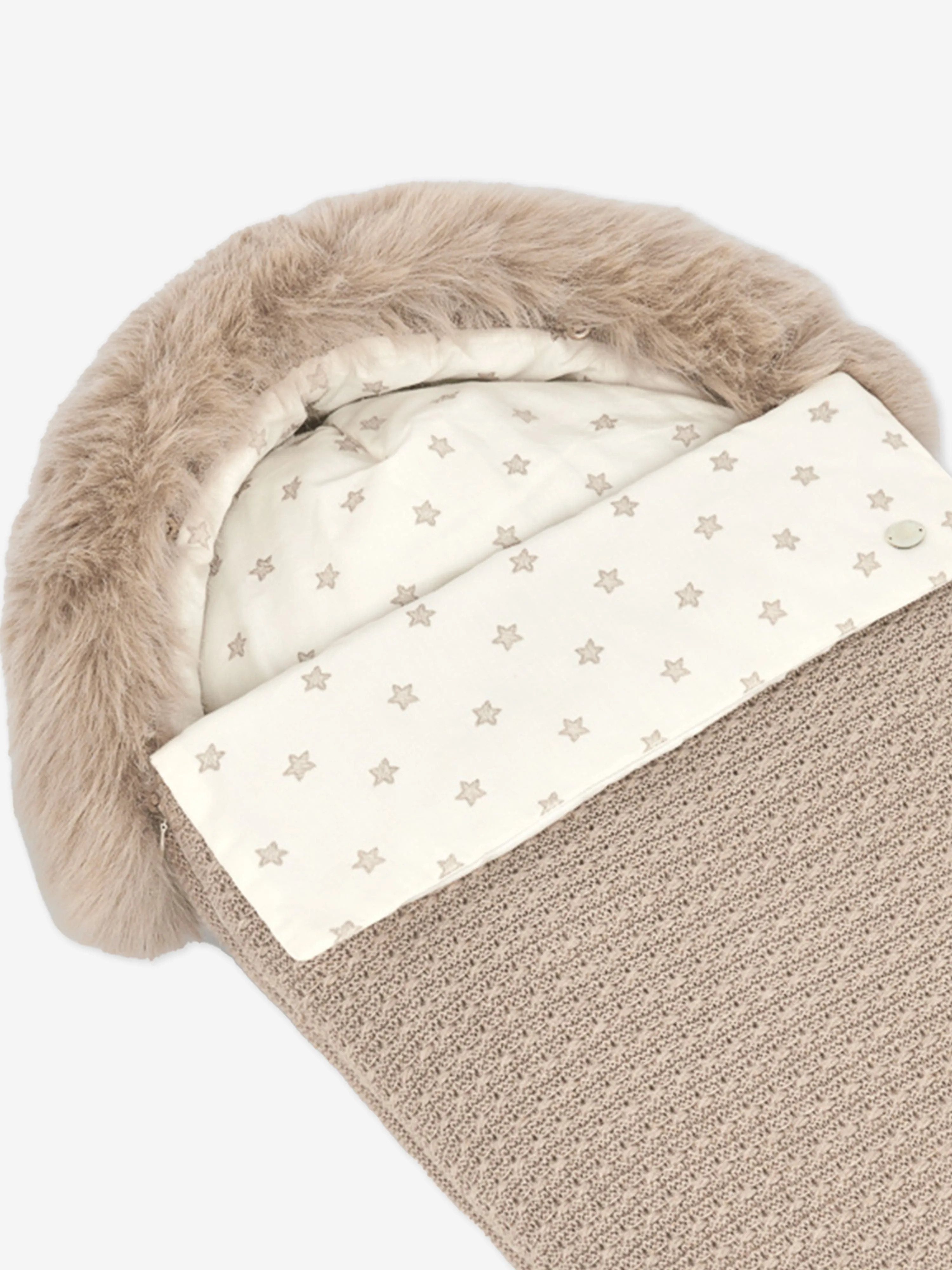 Paz Rodriguez Baby Cotton and Cashmere Nest in Beige