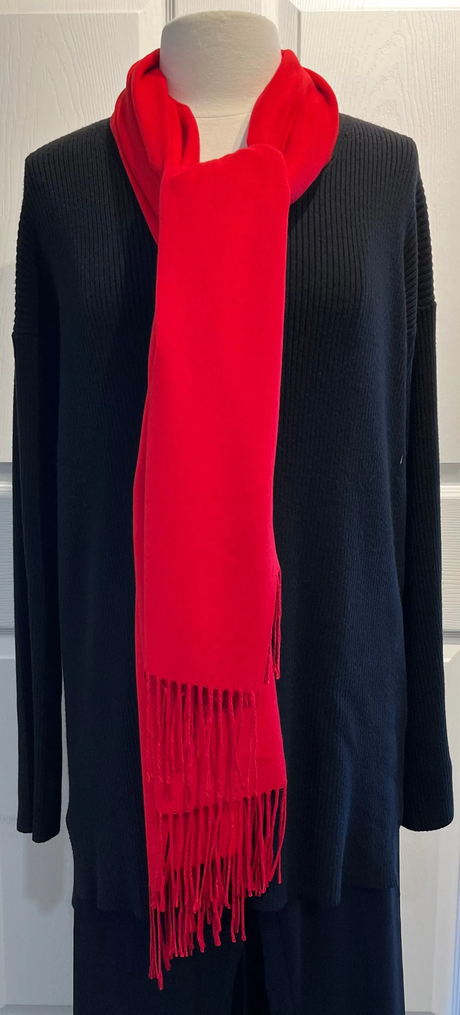 Red 100% Cashmere Restaurant Wrap/Scarf