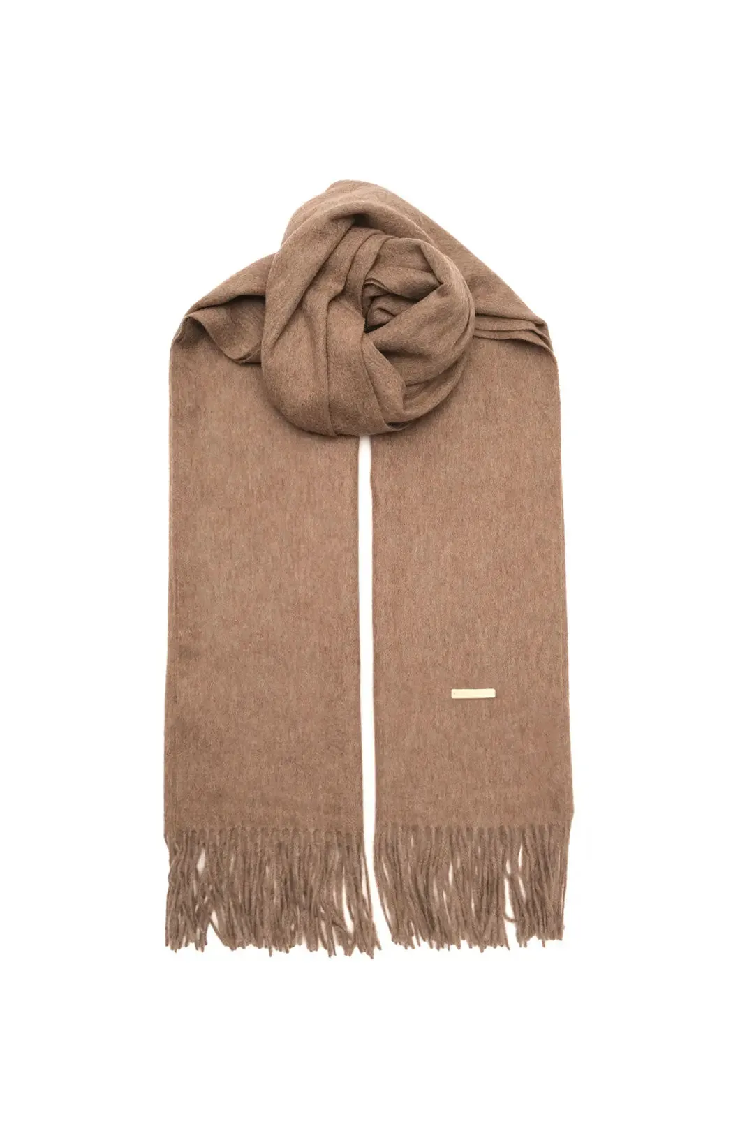 Sand Beige Cashmere and Wool Horizon Scarf