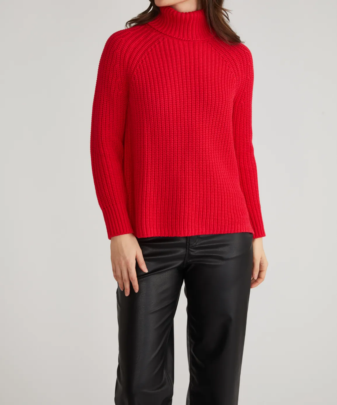 STELLA MOCK NECK PULLOVER SWEATER