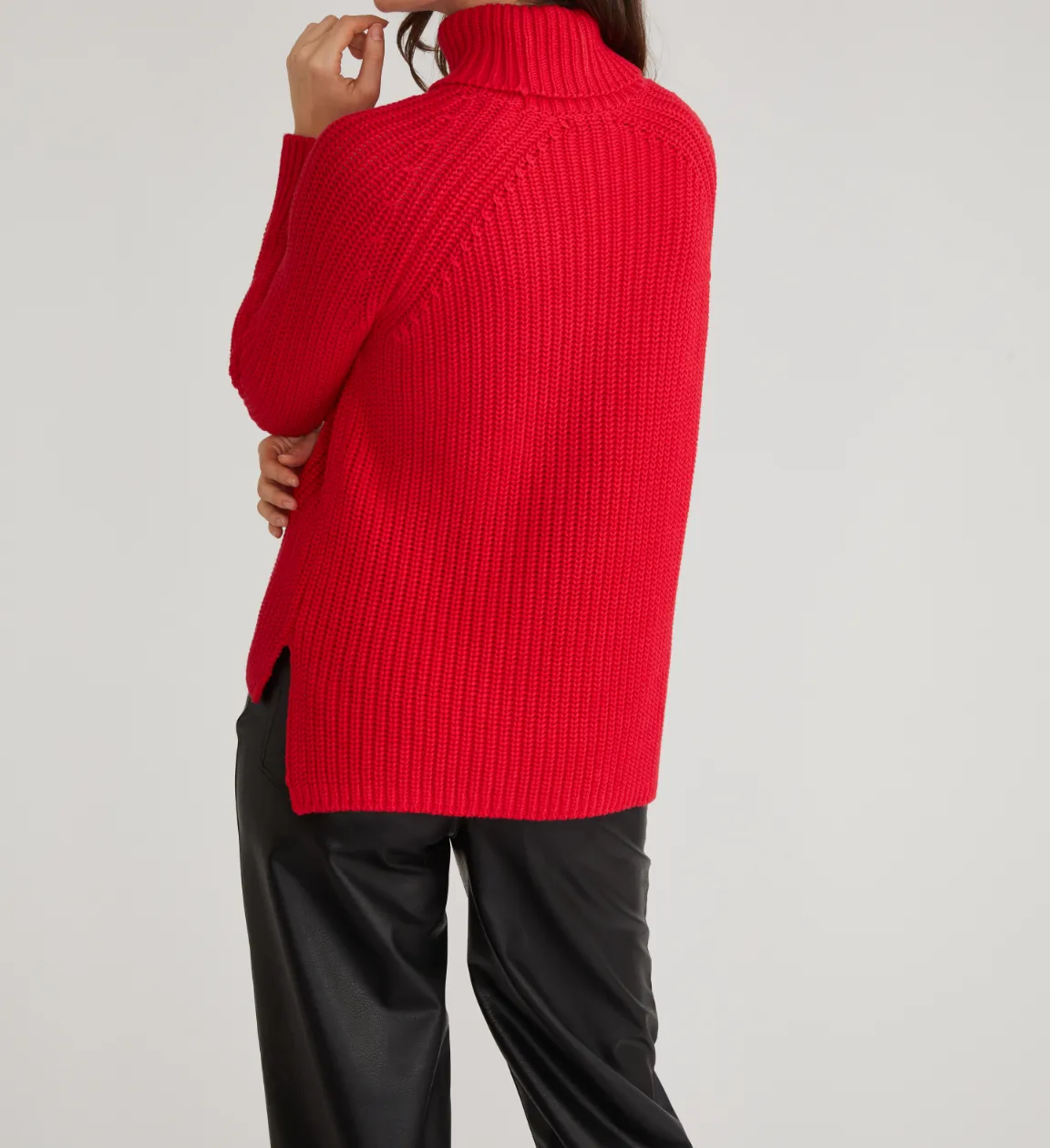 STELLA MOCK NECK PULLOVER SWEATER