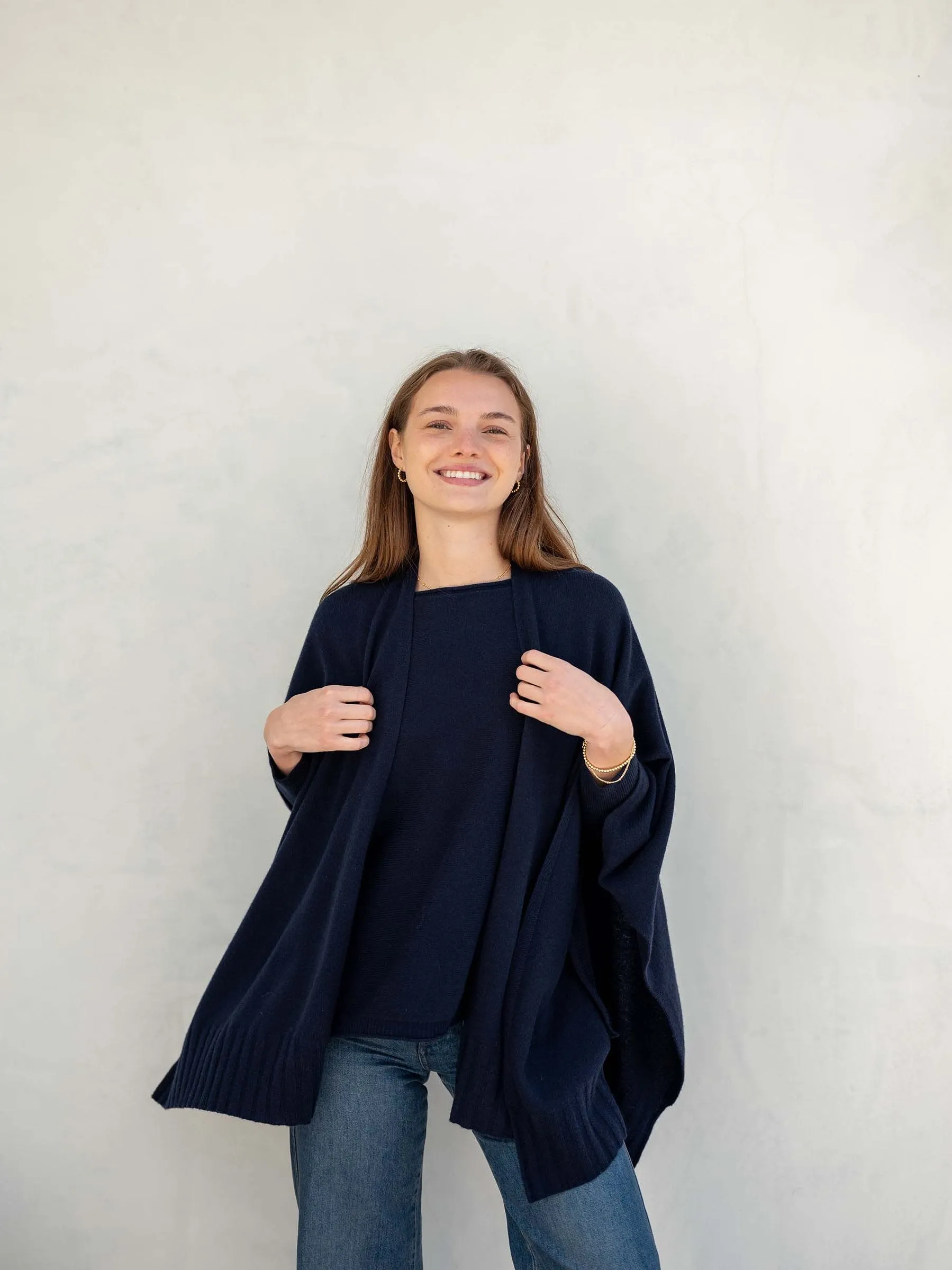 The Luxy Wrap in Classic Navy