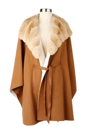 Vicuna Wrap W/ Chinchilla Trim