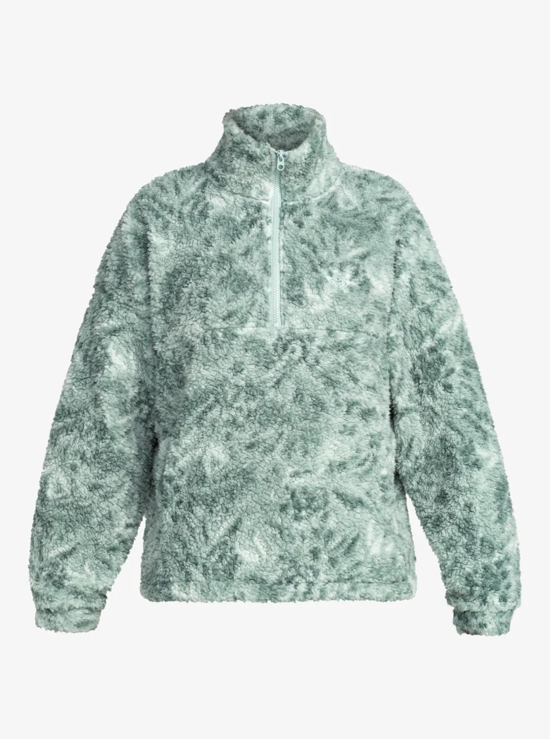 Waves Of Warmth Half-Zip Fleece - Blue Surf Planao