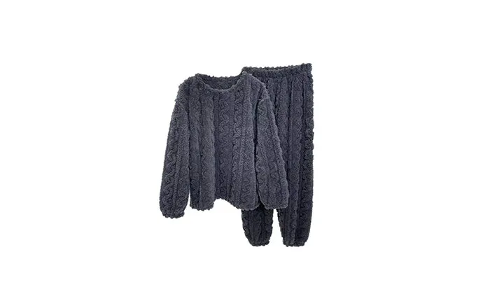 Winter Fleece-lined Super Thick Two-piece Pajamas