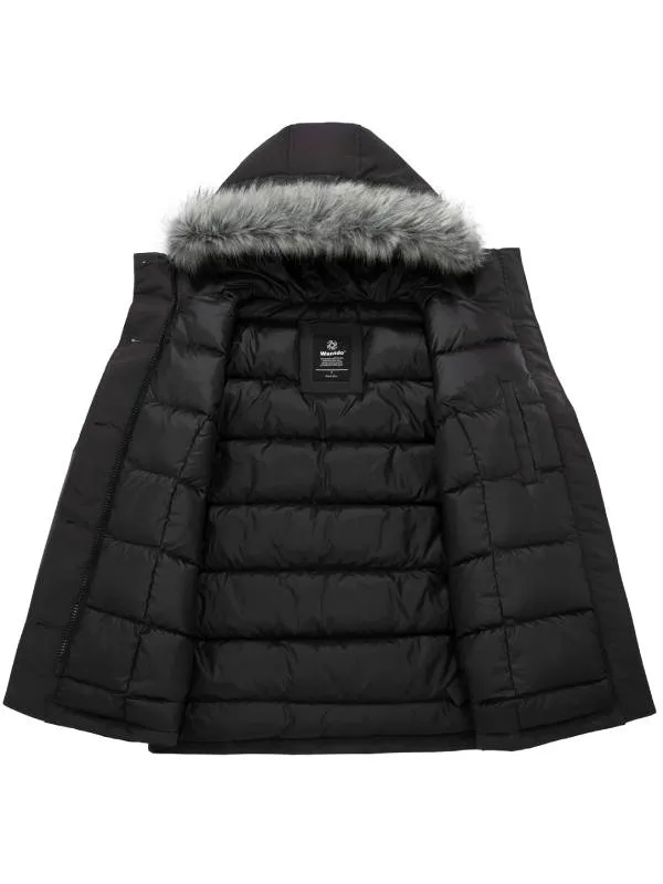 Women's Winter Coat Waterproof Puffer Jacket Thicken Parka with Fur Hood