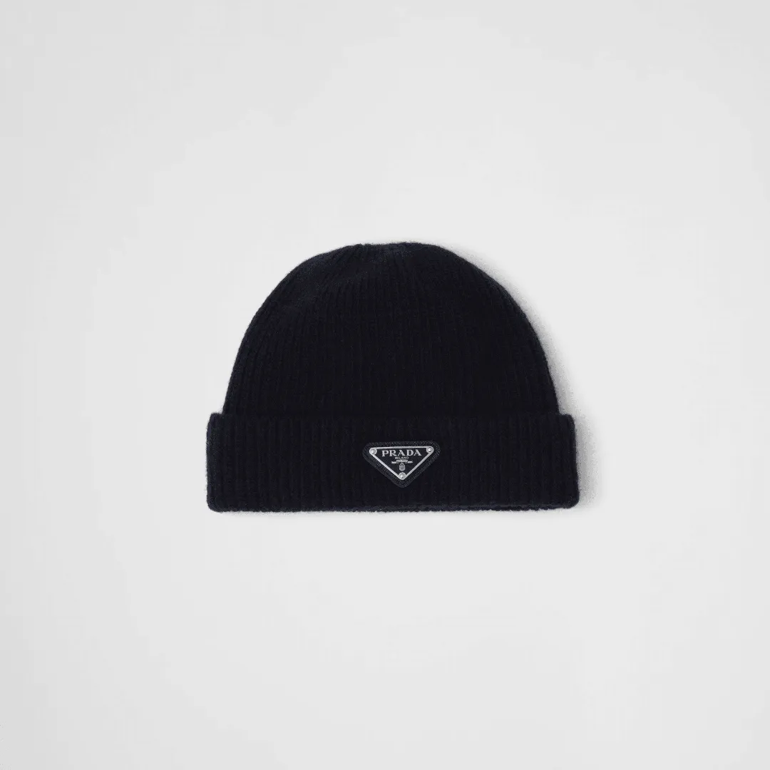 Wool and cashmere beanie