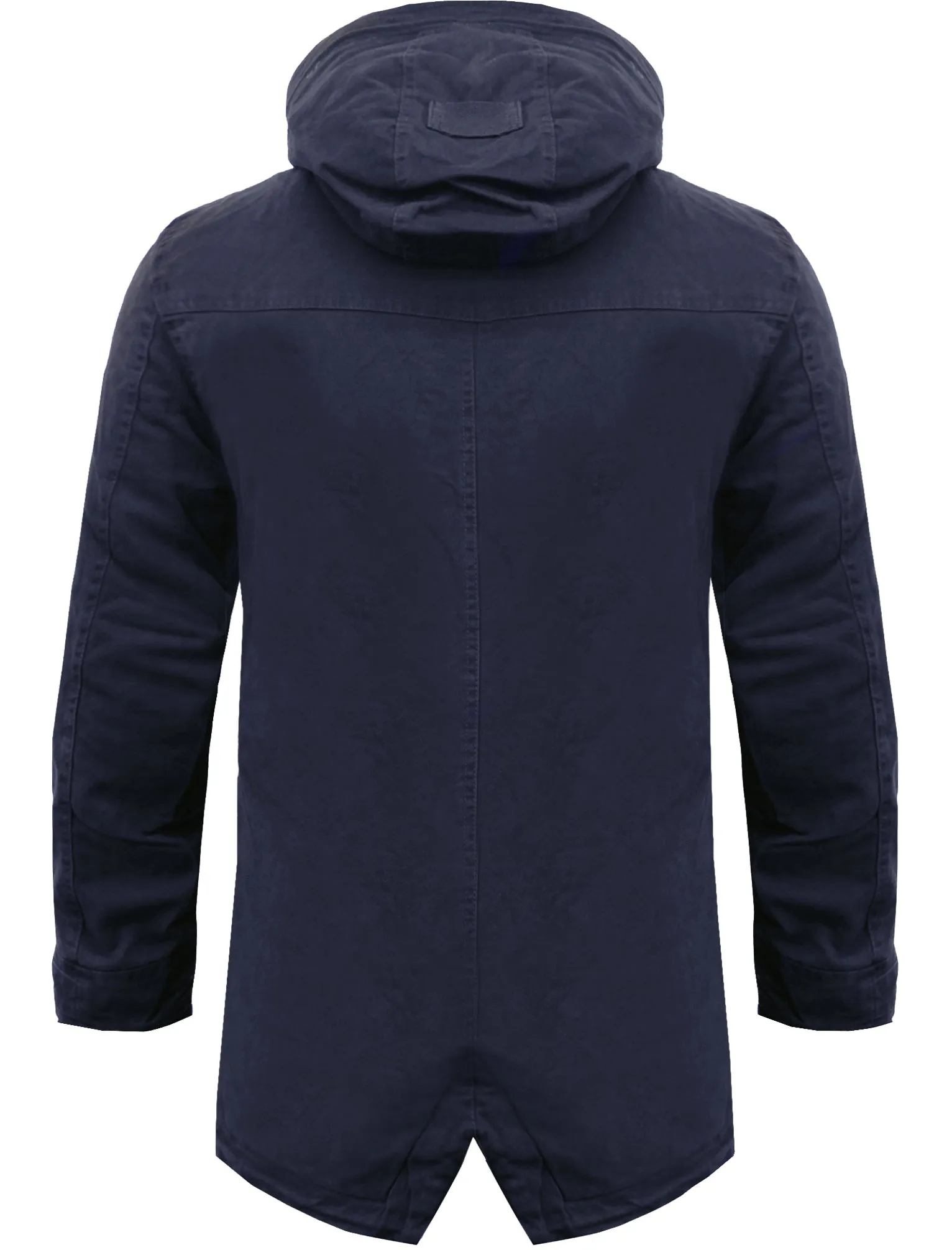 Yoakam Cotton Twill Parka Jacket in Midnight Blue  - Tokyo Laundry